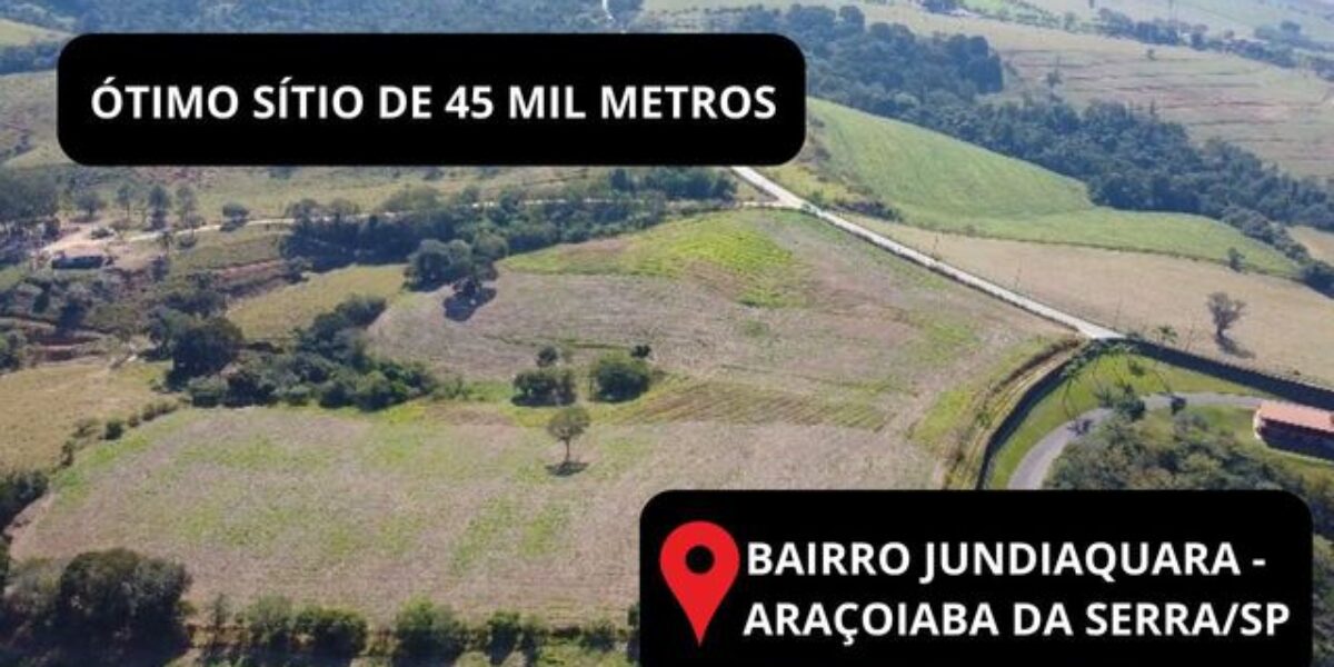 Sítio de 45 mil metros – Jundiaquara – Araçoiaba da Serra/SP