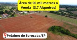 Sitio de 90 mil metros (3.7 alqueires) a venda – Região de Sorocaba