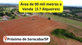Sitio de 90 mil metros (3.7 alqueires) a venda – Região de Sorocaba