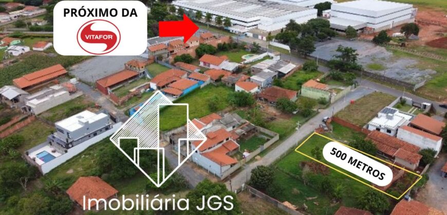 Terreno de 500 M²  Próximo da Vitafor – Bairro Jundiaquara – Araçoiaba da Serra/SP