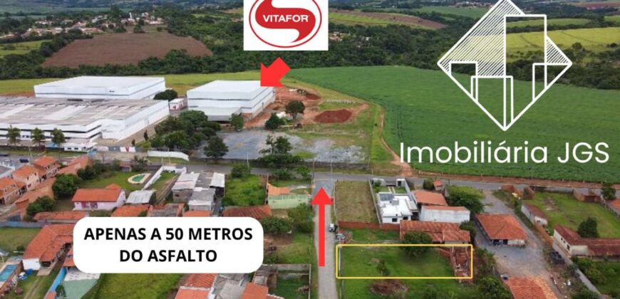 Terreno de 500 M²  Próximo da Vitafor – Bairro Jundiaquara – Araçoiaba da Serra/SP