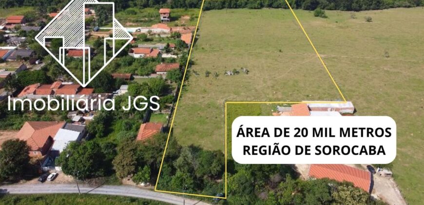 Área Rural de 20 mil Metros – Região de Sorocaba