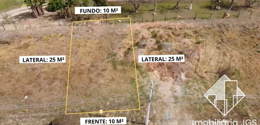 Lote de 250 metros com Escritura – Loteamento Santa Isabel
