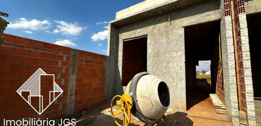 Casa em fase de construção – Loteamento São Lucas