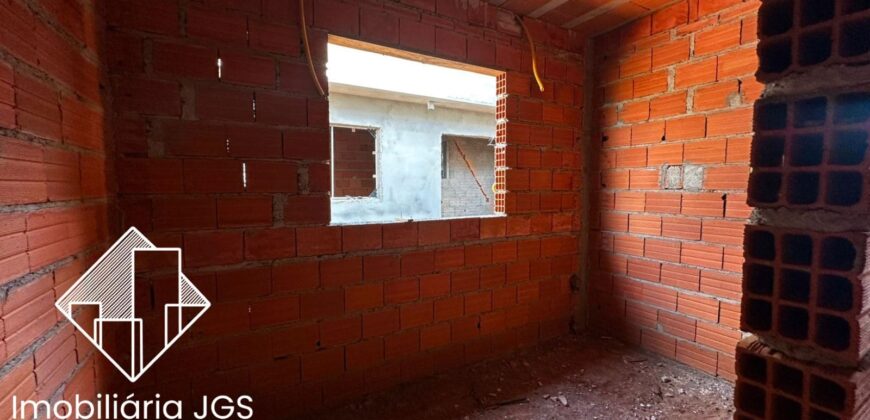 Casa em fase de construção – Loteamento São Lucas