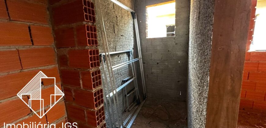 Casa em fase de construção – Loteamento São Lucas