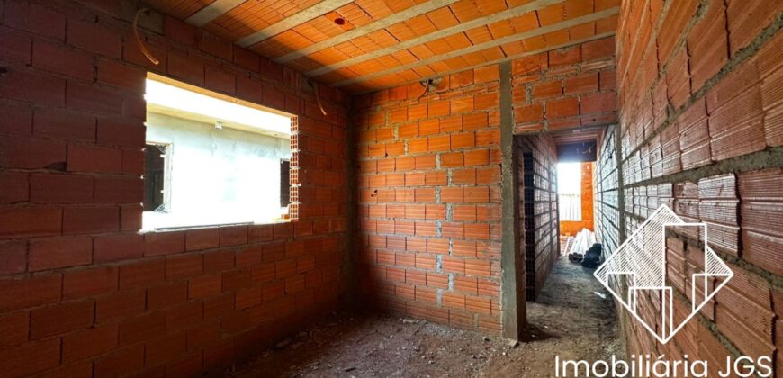 Casa em fase de construção – Loteamento São Lucas