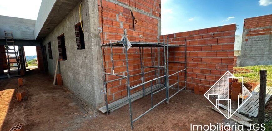 Casa em fase de construção – Loteamento São Lucas