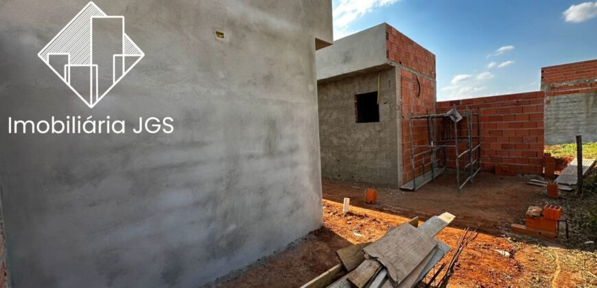 Casa em fase de construção – Loteamento São Lucas