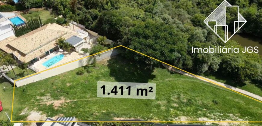Terreno de 1.411 metros com acesso no Lago – Condomínio Village Ipanema 1