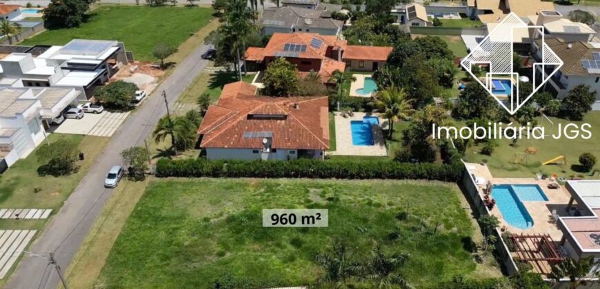 Terreno de 960 metros – Totalmente Plano – Condomínio Village Ipanema 1