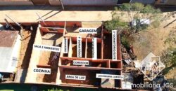 Casa em fase de construção no bairro Jundiaquara