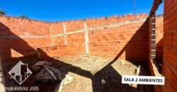 Casa em fase de construção no bairro Jundiaquara