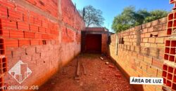 Casa em fase de construção no bairro Jundiaquara
