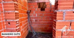 Casa em fase de construção no bairro Jundiaquara